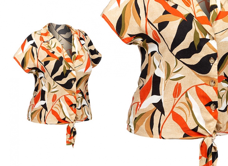 شومیز گره ای rovtex