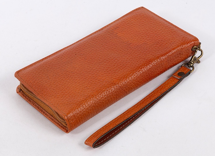 کیف پولی دستی چرم طبیعی