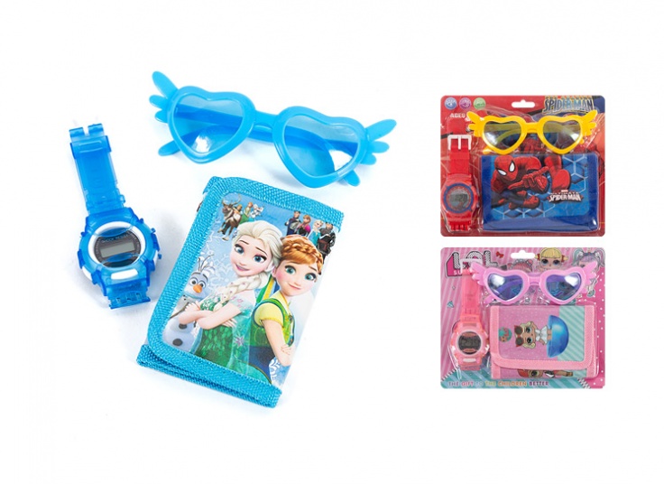 ست بچگانه ساعت و عینک و کیف