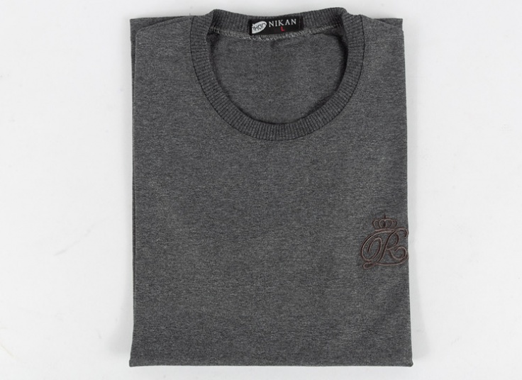 تیشرت آستین کوتاه ملانژ Nikan