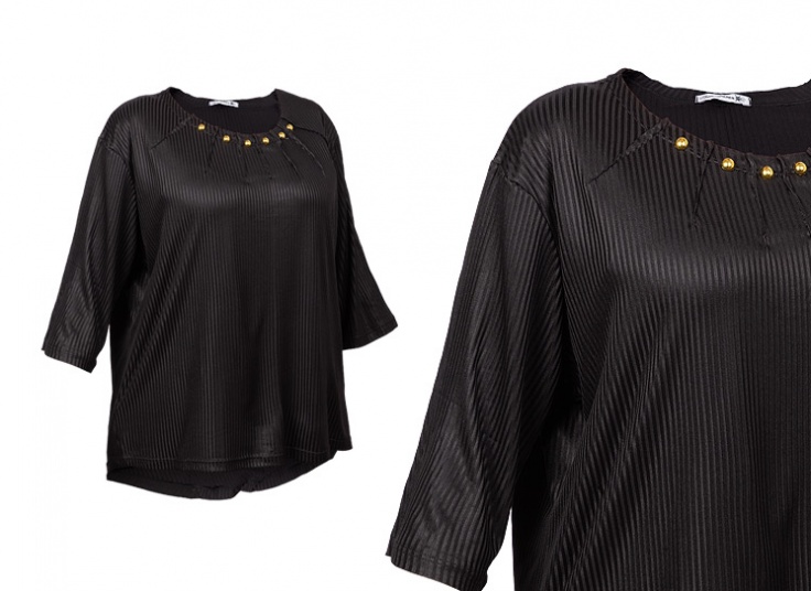 بلوز راه راه جلو پلیسه