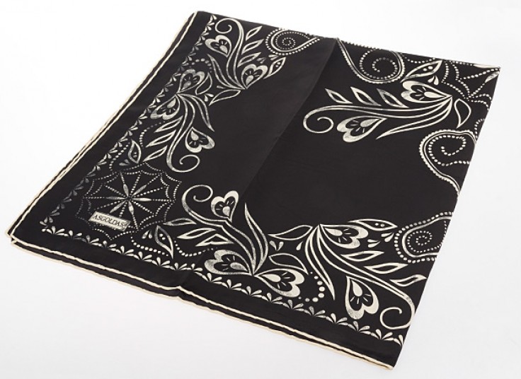 روسری ساتن دست دوز ASGOLDAS