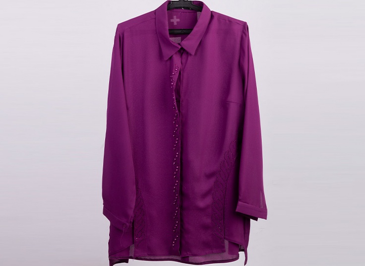 شومیز بلند کرپ حریر زنانه