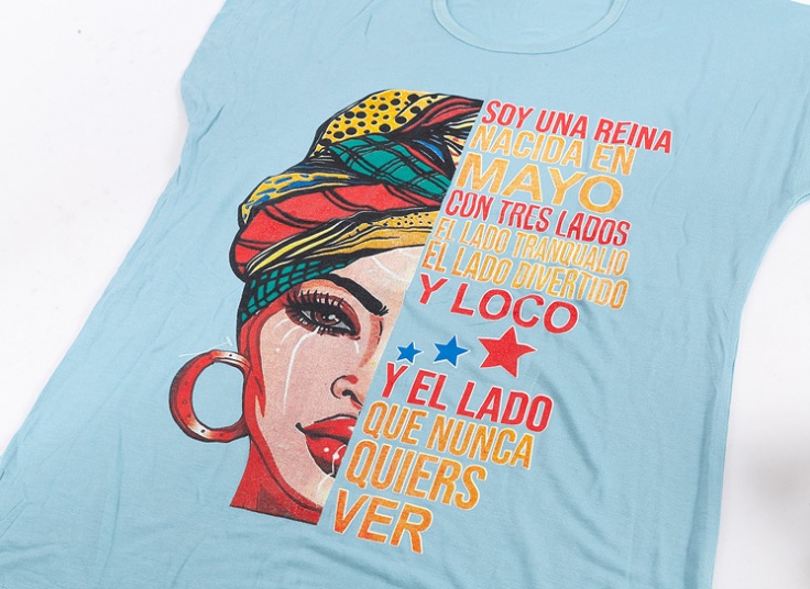 تاپ زنانه طرح چهره