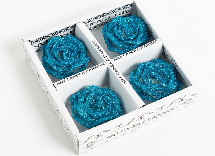 شمع طرح گل رز