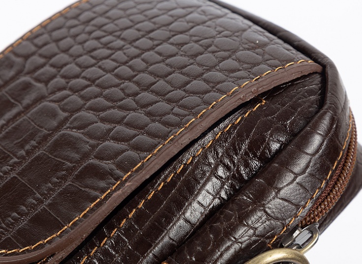 کیف دوشی قفل دار  چرم طبیعی