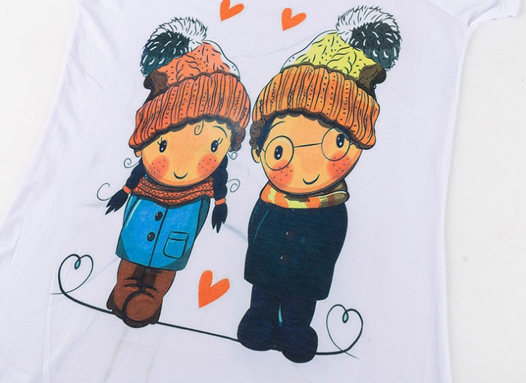 تیشرت طرح فانتزی زنانه