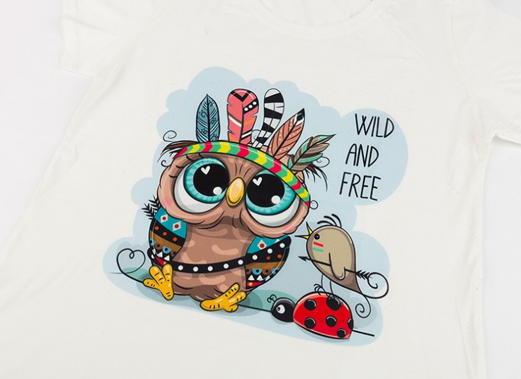 تیشرت زنانه طرح owl