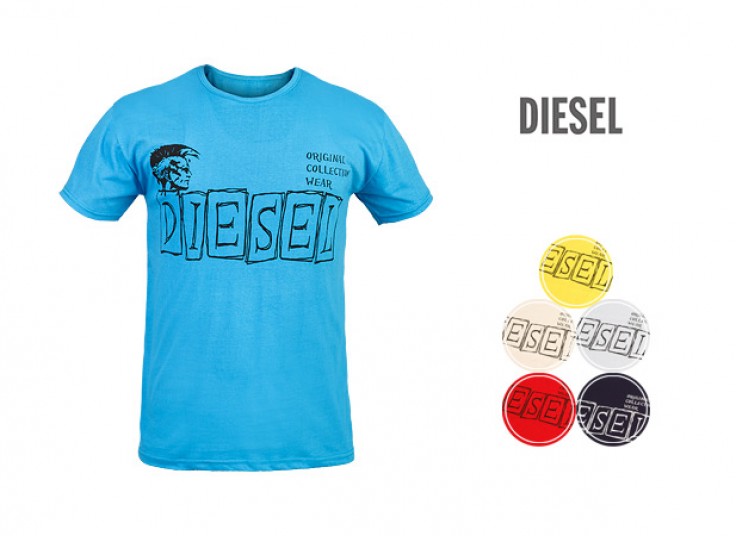 تیشرت آستین کوتاه مردانه طرح DIESEL