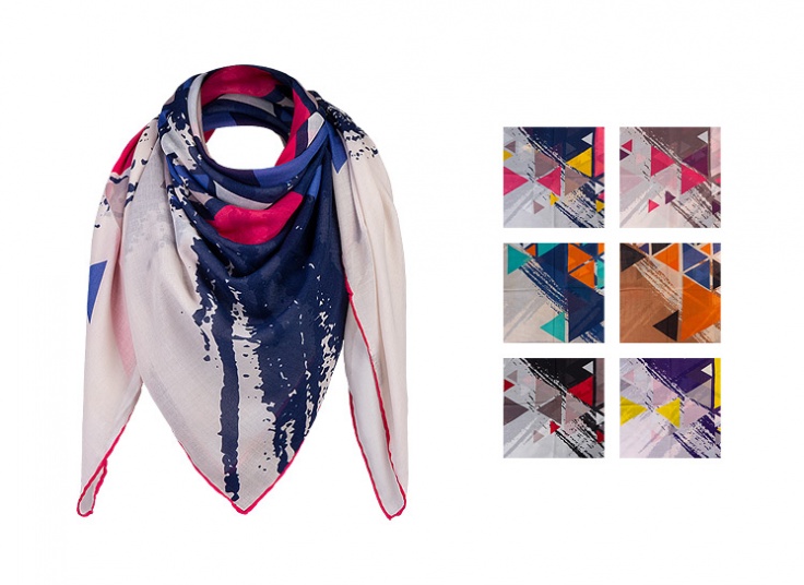 روسری قواره دار Watercolor