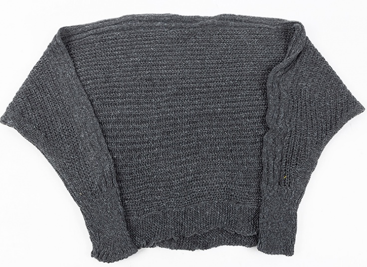 نیم تنه بافت یقه گرد