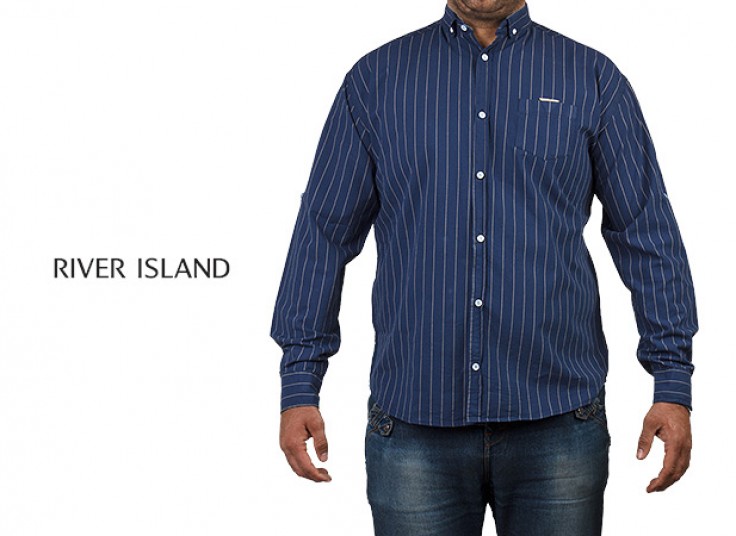 پیراهن سایز بزرگ River Island مدل Striped