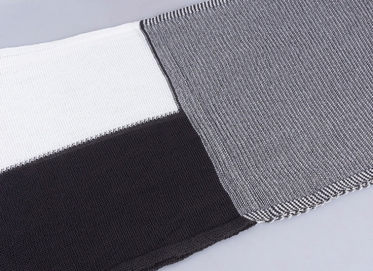 شال بافت زمستانی dichromatic