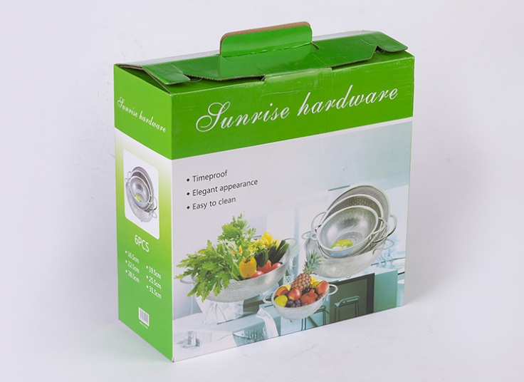 پکیج شش عددی آبکش استیل QINGQING