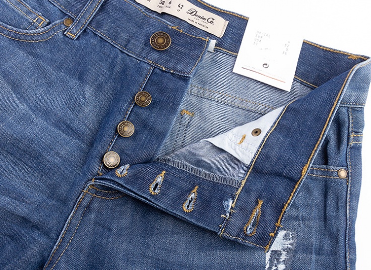 شلوارک جین مردانه زا‌پ‌دار Denim