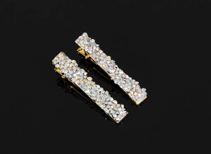 بسته دو عددی گیره مو کریستالی