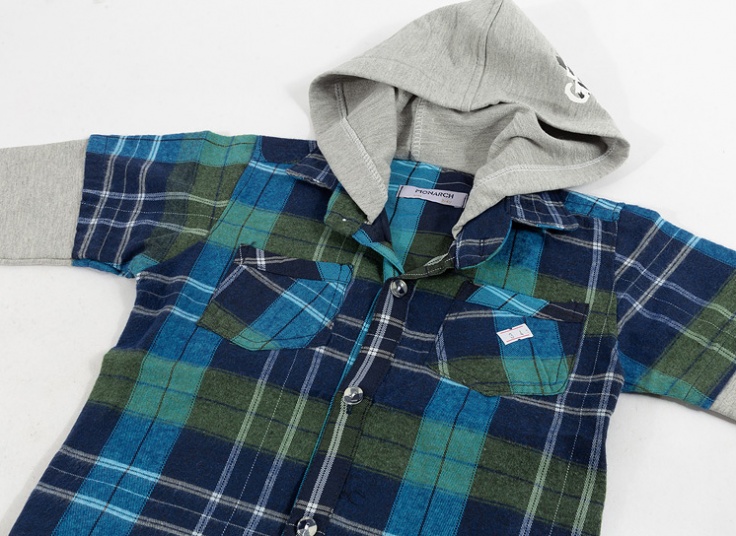 پیراهن چهارخانه پسرانه Monarch